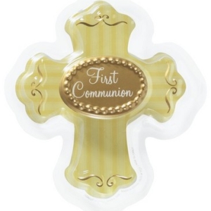 First Communion Cross DecoPlacs 24 CT