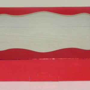Red 1 LB Foil Box w/Window 50 CT