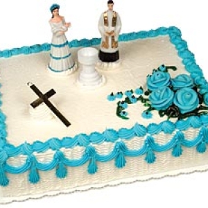 Christening Boy Cake Kit 6 CT