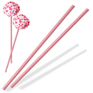 Sucker Stick Pink 8″ x 5/32″ 100 CT