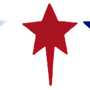 Star Patriotic Picks Red, White & Blue 3″  144 CT