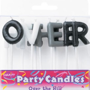 Over the Hill Letter Candles 6 Set