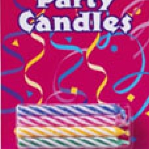 Primary Gltr Candles 2 1/2″ 12 PCS 12 CT