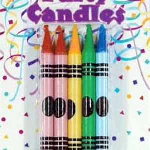 Crayon Candles 10 PCS 12 CT