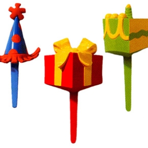 Birthday Party Assorted Picks 3″ 144 CT