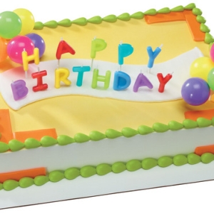 Happy Birthday Neon Candles DecoSet EA