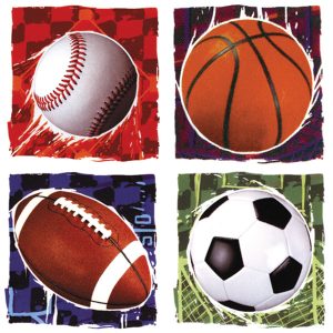 Sports Balls Variety EI 6 1/4″ 12 CT