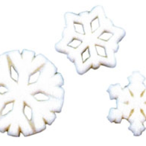 Snowflake Assorted Dec-Ons 3/4″ – 1 1/4″ 138 CT
