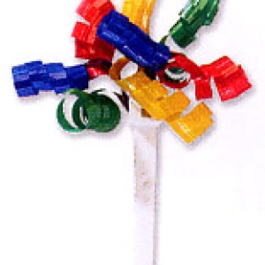 Ribbon Curls Primary Color Pick 3″ 48 CT