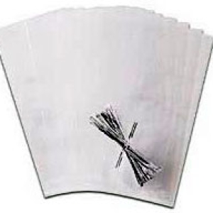 Bags Clear w/Ties 4″x 9 1/2″ 25 CT