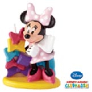 Minnie Mouse With Bows Candle 3″