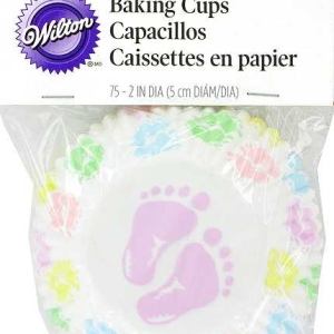 Baby Feet Baking Cups 2″ 75 CT