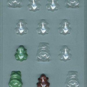 Frogs Candy Mold 2 styles 13 CAV