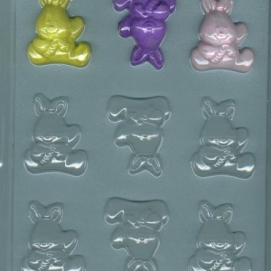 Baby Bunny Candy Mold 9 CAV