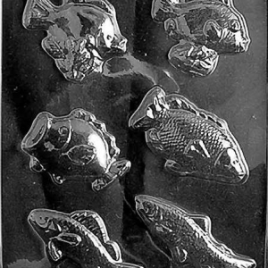 Fish Assorted Candy Mold 6 CAV