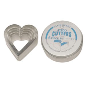 Heart Cutter 1 3/4″-3 1/2″ 6 PCS Set