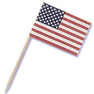 American Flag Pick 2 1/2″ 144 CT