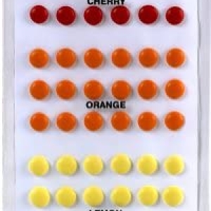 Candy Buttons 4 Fruit Flav  1/2″ 216 CT