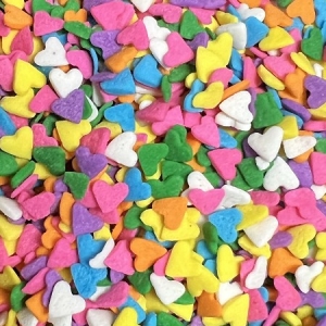Heart Quins Assorted Pastel 5 pounds