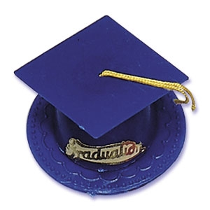 Grad Hats Royal Blue 3 1/2″ 24 CT