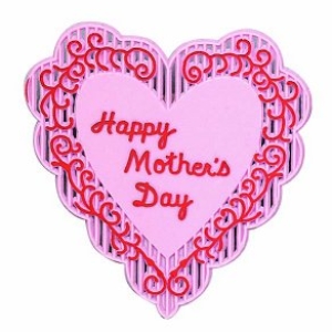 Happy Mother’s Day Heart 4″ 48 CT