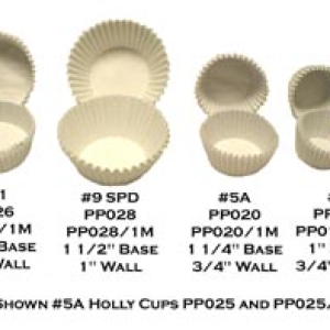 #4 Wh Candy Cups 1″ Base 3/4″ Wall 25,000 CT