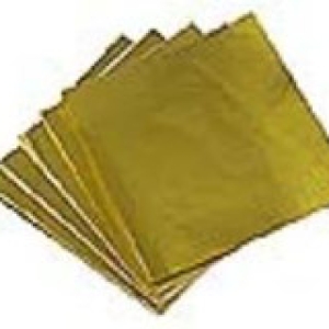 Foil Wrappers Gold 3″ x 3″ 500 CT