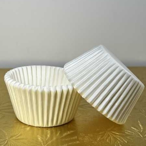 Baking Cup WHITE 2″ B x 1 3/8″W 10,000 CT