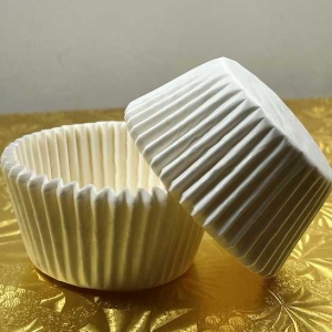 Baking Cup WHITE 2″ B x 1 1/4″W 10,000 CT