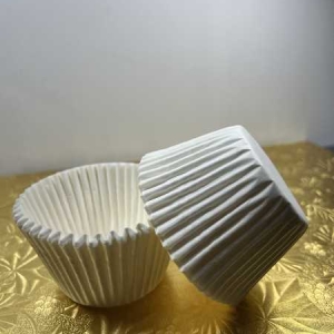 Jumbo Muffin Cup WHITE 2 1/4″B 1 7/8″W 500 CT