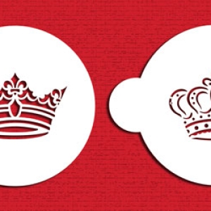 Stencil Royal Crowns Cookie Set