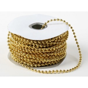 Gold Pearls On String 4mm 24 yards