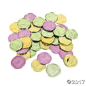 Mardi Gras Coins 1 1/4″ 144 CT