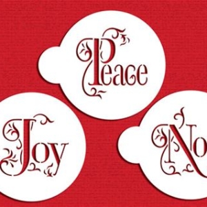 Stencil Joy, Noel & Peace Cookie