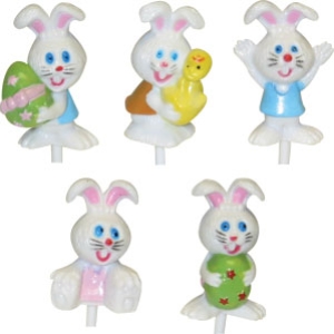 Easter Bunny 3D pick 2 1/2″ 48 CT