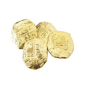 Ancient Gold Pirate Coins 1 1/2″ 72 CT