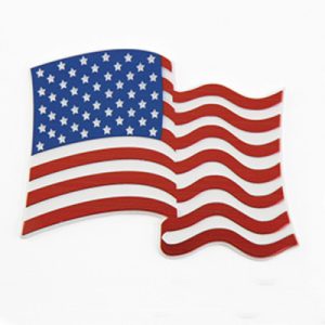 USA Flag Adornment 4″ 24 CT