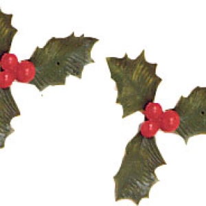 Holly Leaf With Berry 2″ 144 CT