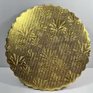 14″ Gold Scalloped Circles 100 CT