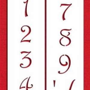 Stencil Contemporary Numbers 1.25″