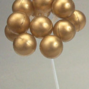 Balloon Cluster Lg. Gold 7″ 36 CT