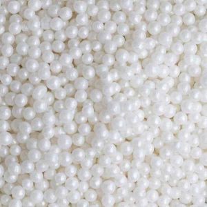 Sugar Pearls White 5mm 2 LB