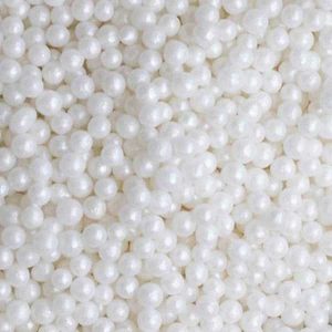 Sugar Pearls White 6mm 2 LB
