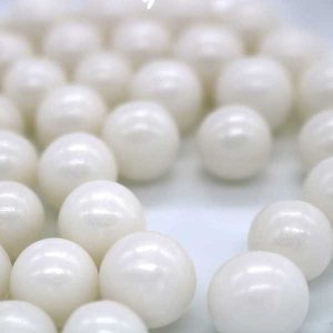 Sugar Pearls White 12mm 2 LB