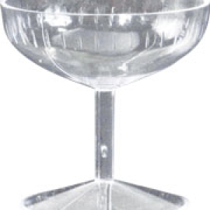 Mini Champagne Glass Clear 2″ 72 CT