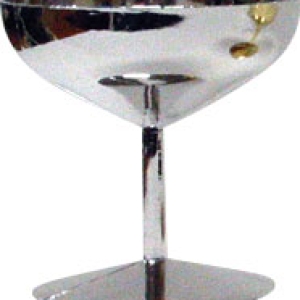 Mini Champagne Glass Silver 36 CT