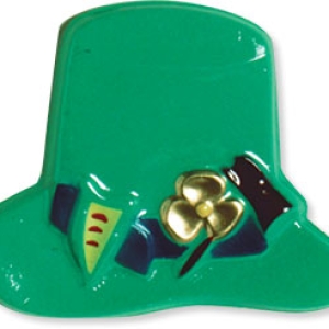St. Patrick Hat Plaque 4″ 72 CT