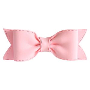 Bow with Tail Pink 3″ 8 CT