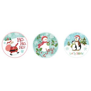 Christmas Friends Variety Edible Image 6 3/4″ 12 CT