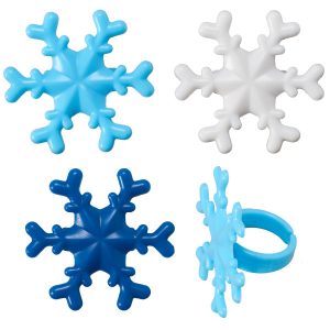 Blue Snowflake Rings 144 CT
